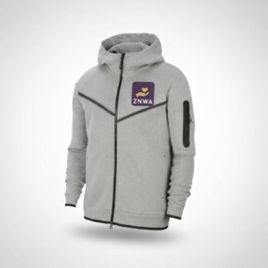 znwa unisex tracksuit hoodie – 85% cotton 15% polyester, front zipper, hooded fleece sweatshirt with 2 pockets, comfortable fit